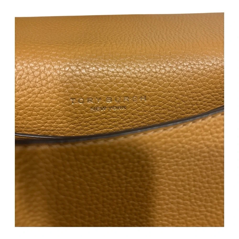 Tory Burch Thea 170477 Flap Crossbody Tiramisu Leather Tassel Handbag